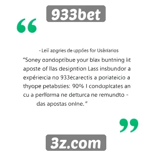 Opiniões de usuários sobre a experiência no 933bet